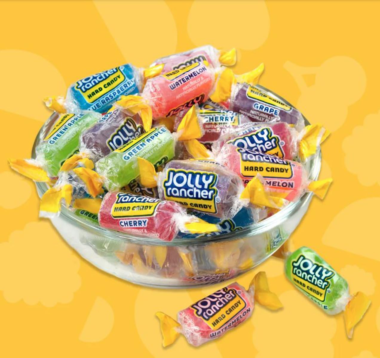 Jolly Ranchers Hard Candy Assorted - 2 LB Bulk Bag (Approximately 150 Pieces) - Fruit-Flavored Party Treats