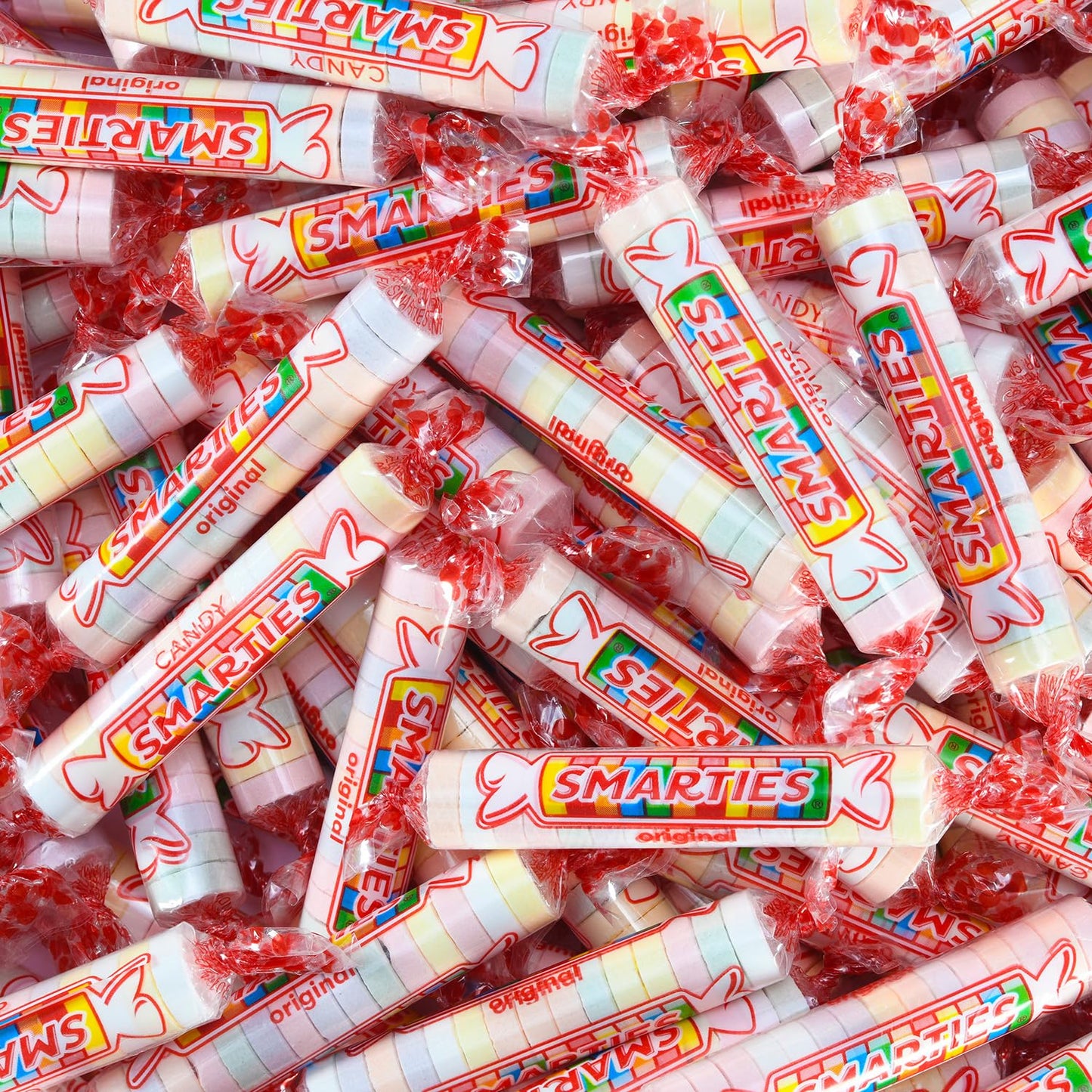 Smarties Candy Rolls – 2 Pounds Bulk Bag – Classic Retro Sweets, Individually Wrapped, Gluten-Free, Fat-Free, Ideal for Parties, Snacks, and Special Occasions