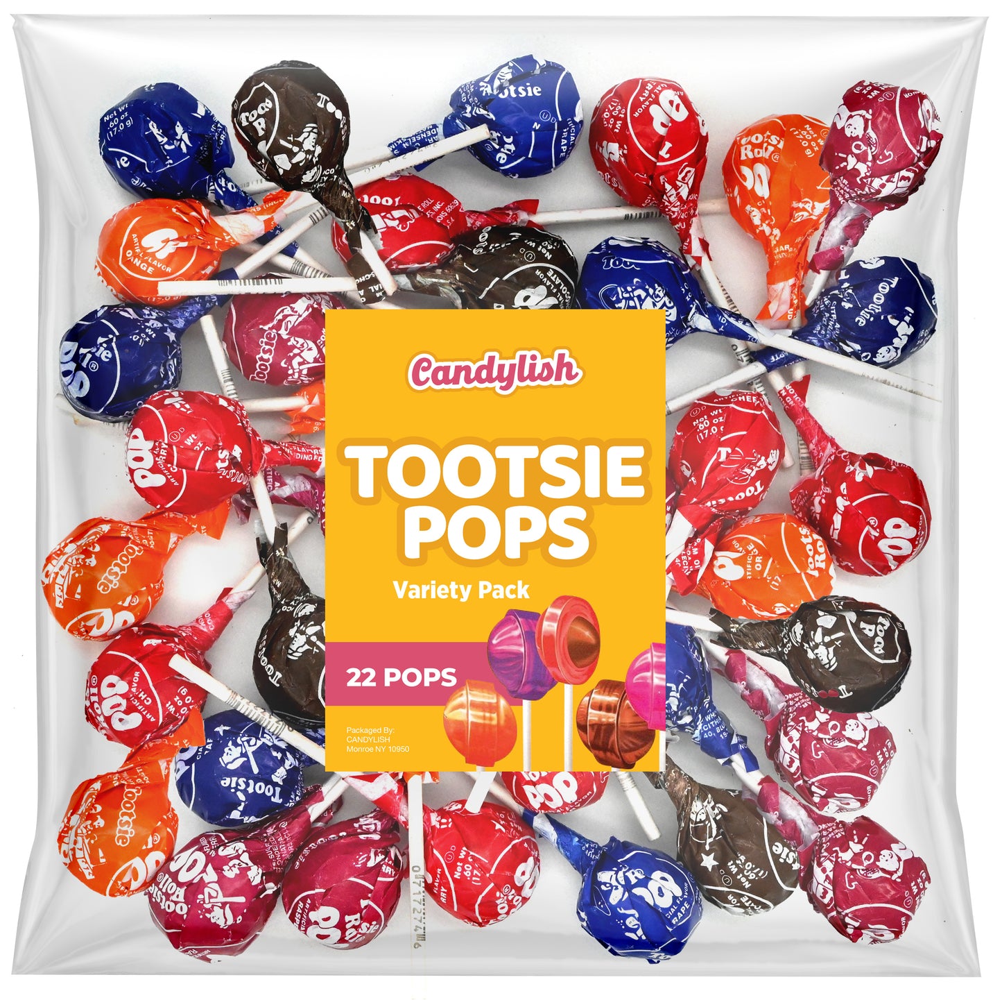 Tootsie Roll Pops, Bulk Bag (22 Pops), Original Assorted Fruit Flavors